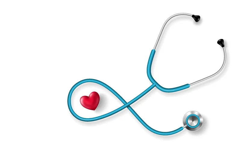 Stethoscope with a heart