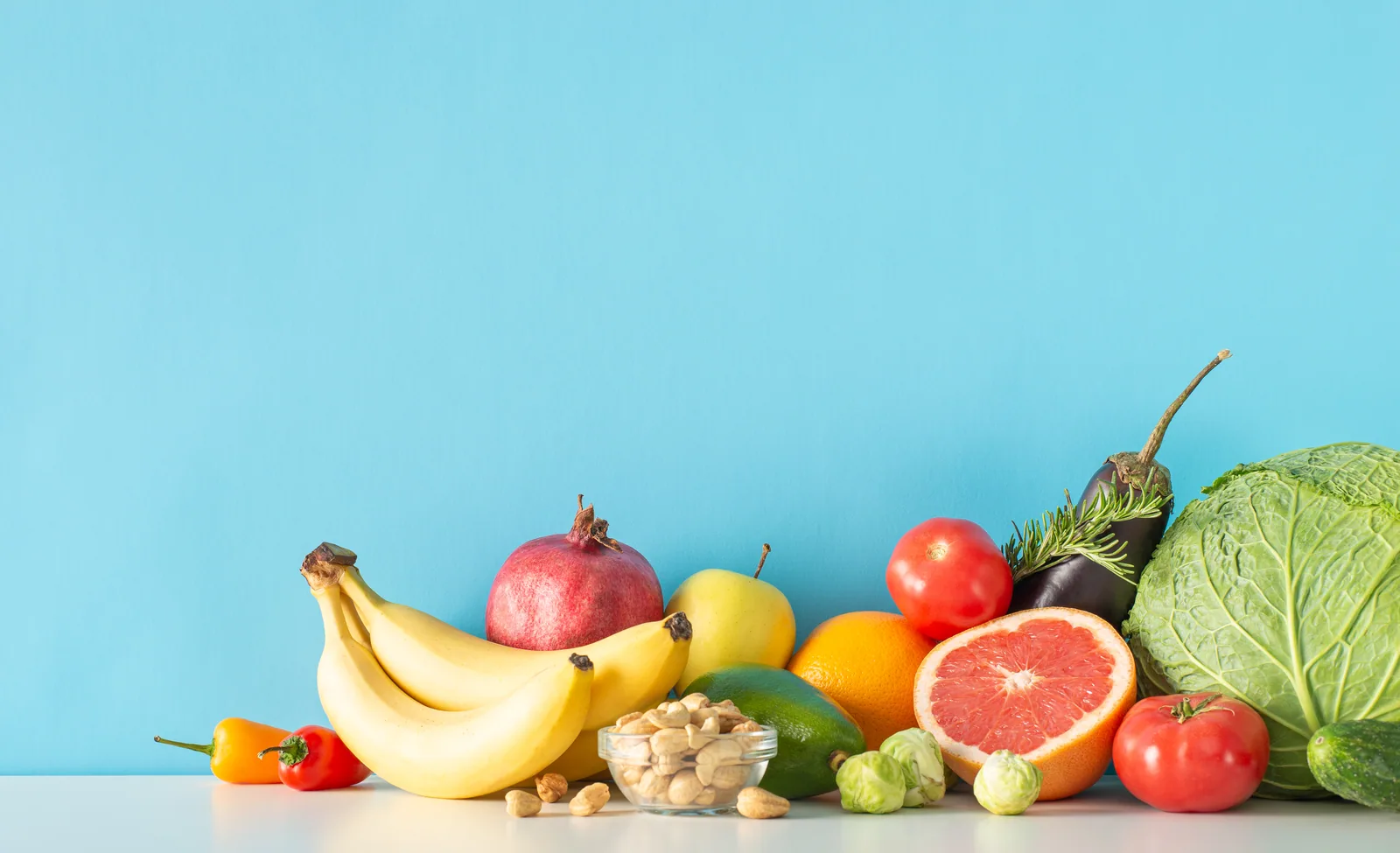 Fresh fruits and vegetables