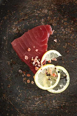 Grilling tuna